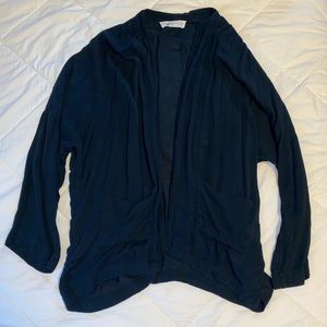 Abercrombie and Fitch navy blue light sweater